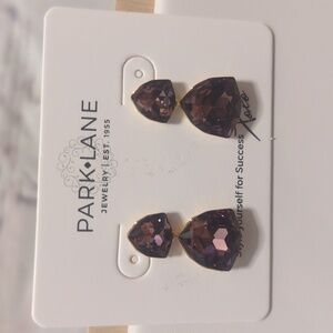 Park Lane Brown Gemstone Earrings